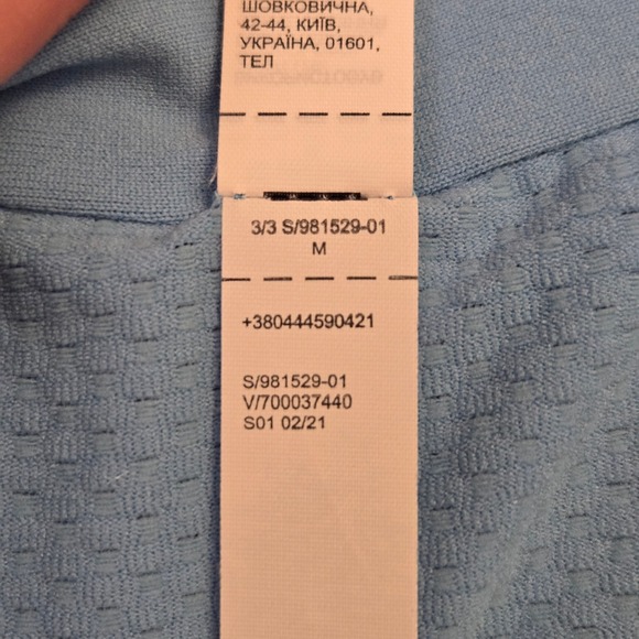 Athleta Momentum 1/2 Zip Solid Pullover Light Blue M Activewear Performance NWOT - Picture 9 of 9